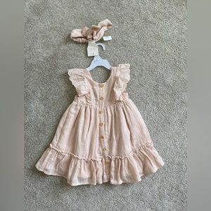 Light pink dress with matching headband